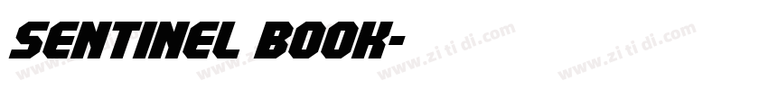 Sentinel book字体转换